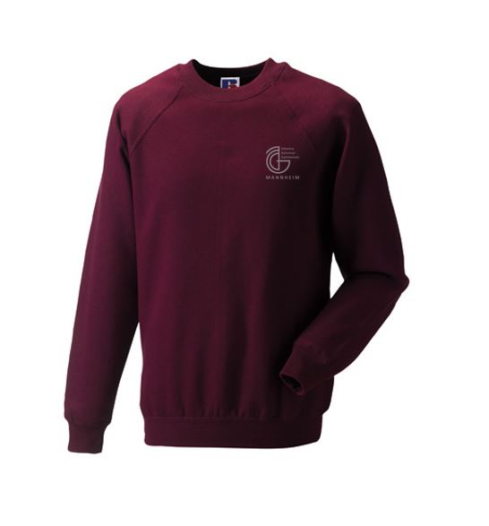Weinroter Herren-/Unisex-Sweater